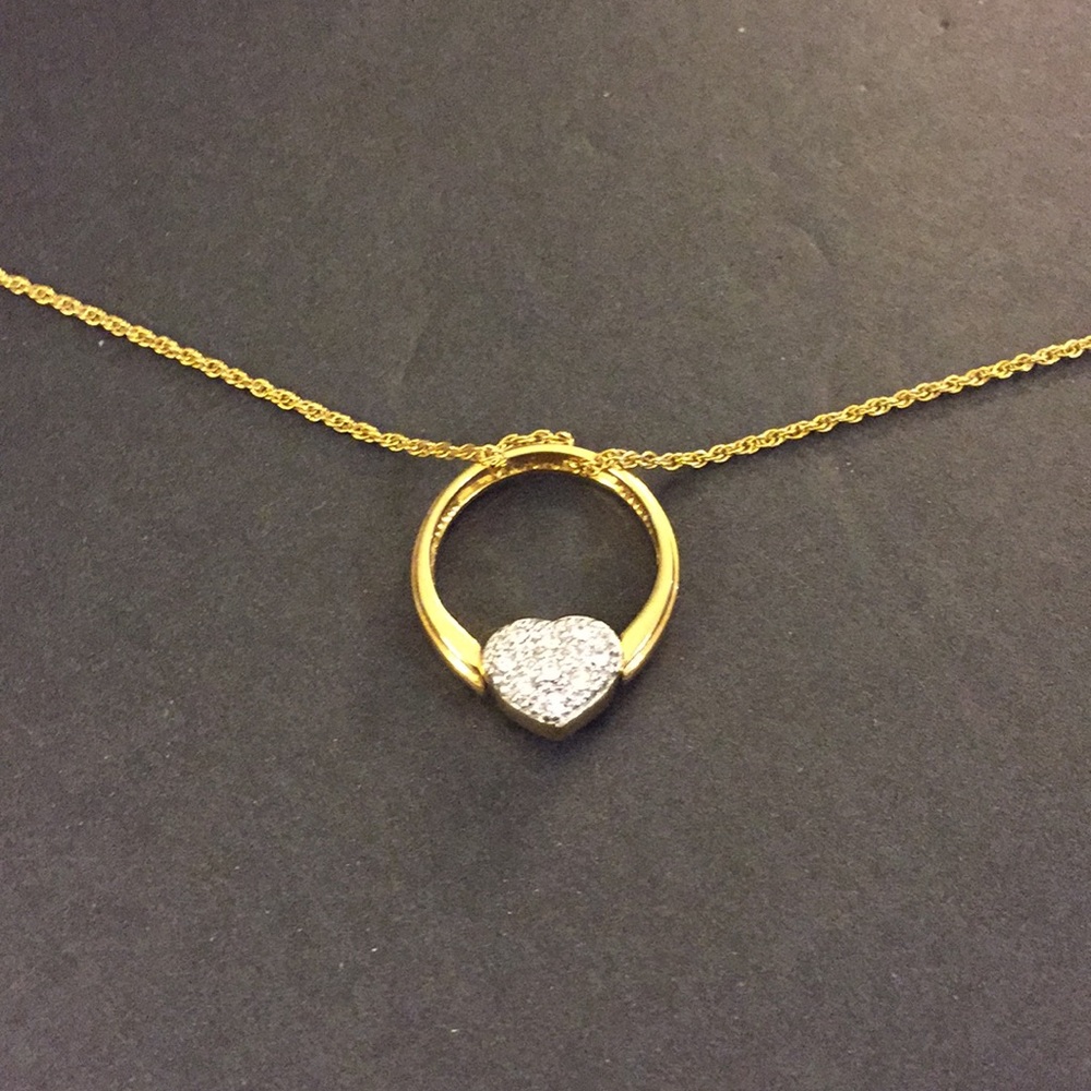 Avon heart ring necklace